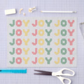 Joy Typography Kersttrui Tissuepapier (Craft)