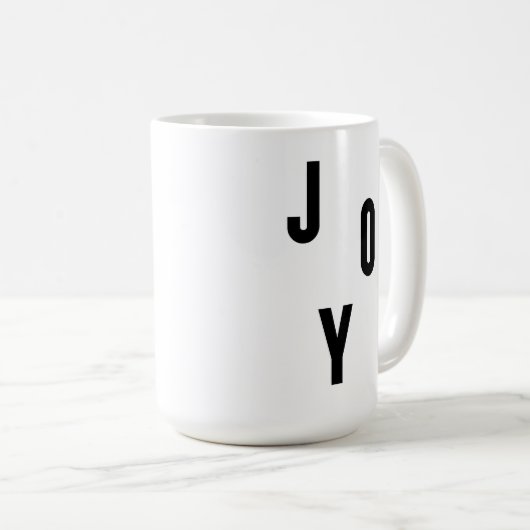 Joy typography koffiemok (Voorkant rechts)