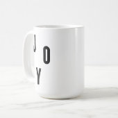 Joy typography koffiemok (Voorkant links)