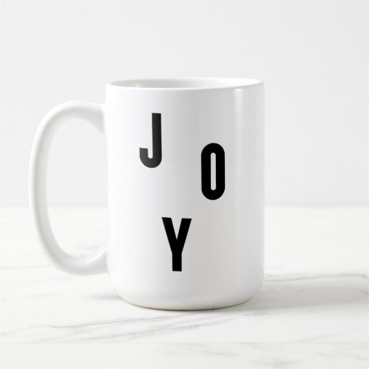 Joy typography koffiemok (Links)