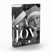 Joy Typography met naam en jaar fotoblok (Links)