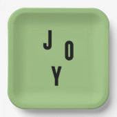 Joy typography papieren bordje (Voorkant)
