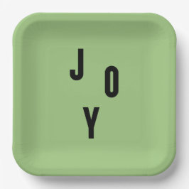 Joy typography papieren bordje