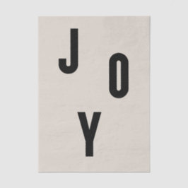 Joy typography tissuepapier