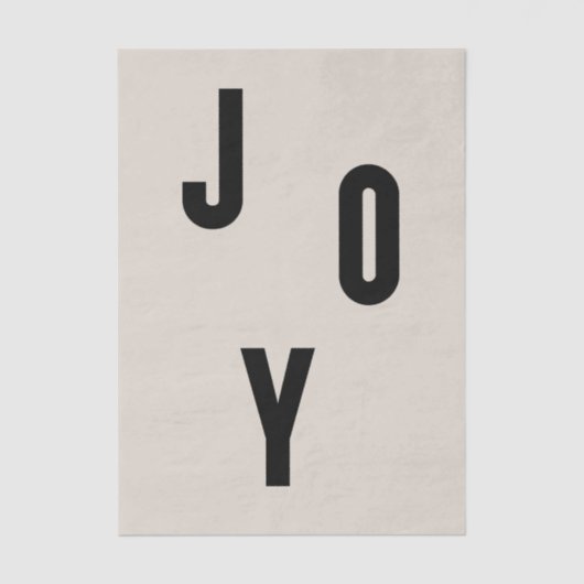 Joy typography tissuepapier (Voorkant)