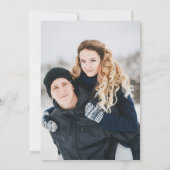 Joy Typography Yellow Buffalo Pset Photo Holiday Kaart (Achterkant)