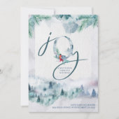 Joy uit New Home Waterverf Misty Forest Moving Aankondiging (Voorkant)