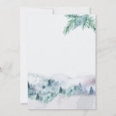 Joy uit New Home Waterverf Misty Forest Moving Aankondiging (Achterkant)