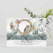 Joy uit New Home Woodland Forest Natuur Moving Aankondiging (Staand voorkant)