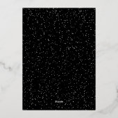 Joy vijf foto's met gouden lijsten Kerstmis Folie Feestdagenkaart (Achterkant)