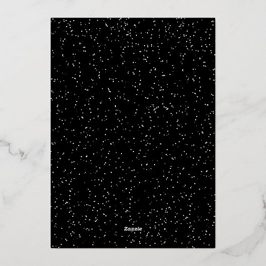 Joy vijf foto's met gouden lijsten Kerstmis Folie Feestdagenkaart (Achterkant)