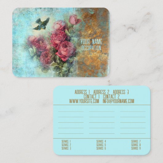 JOY - VISITEKAARTJE CONTACTKAARTJE (Voorkant / Achterkant)