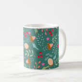 Joy vogels Kerst groen Koffiemok (Voorkant rechts)