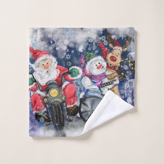 Joy - Vrolijk kerstfeest Bad Handdoek (Wasdoekje)