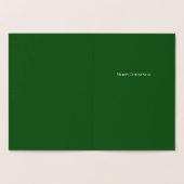 Joy! Vrolijk kerstfeest bomen Groen je woorden Folie Kaarten (Binnen)