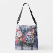 Joy - Vrolijk kerstfeest Crossbody Tas (Achterkant)