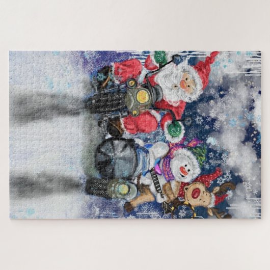 Joy - Vrolijk kerstfeest - Happy Legpuzzel (Horizontaal)