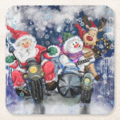 Joy - Vrolijk kerstfeest Kartonnen Onderzetters (Voorkant)