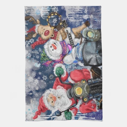 Joy - Vrolijk kerstfeest - Theedoek (Verticaal)