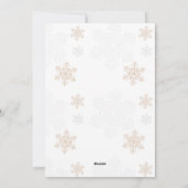 JOY Vrolijke Kerstfoto Winter Bird Feestdagenkaart (Achterkant)