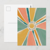 Joy wacht op je - inspirerend postkaart (Voorkant / Achterkant)