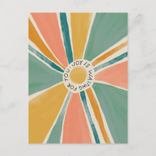 Joy wacht op je - inspirerend postkaart