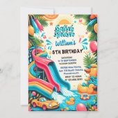 Joy Water Park Cool Summer splash pad 8e verjaarda Kaart (Voorkant)