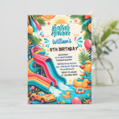 Joy Water Park Cool Summer splash pad 8e verjaarda Kaart (Staand voorkant)