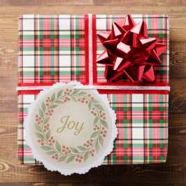 “Joy” Watercolor Christmas Ornament