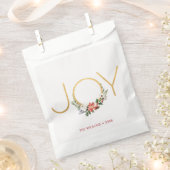 Joy Waterverf Floral met Gold | Kerstmis Bedankzakje (Geknipt)