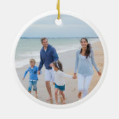 Joy Waterverf Ocean Sand Dollar Seashell Foto Keramisch Ornament (Achterkant)