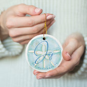 Joy Waterverf Ocean Sand Dollar Seashell Foto Keramisch Ornament