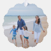 Joy Waterverf Ocean Sand Dollar Seashell Foto Ornament Kaart (Achterkant)