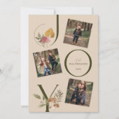 Joy Waterverf Woodsy Mushrooms 3 Fotocollage Feestdagenkaart (Voorkant)