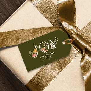 Joy Waterverf Woodsy Woodland Mushrooms Cadeaulabel