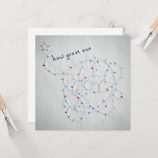 JOY Wenskaart Kaart (Voorkant / Achterkant in situ)