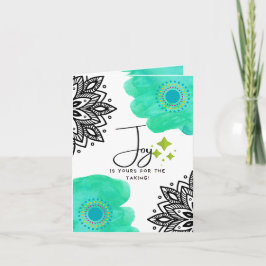 Joy Wenskaart, Small, 4 x 5,6-inch gevouwen kaart