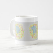 Joy White Guardian Angel Art Coffee Cups of Mokken (Voorkant links)
