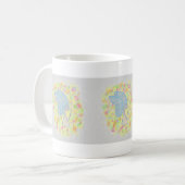 Joy White Guardian Angel Art Coffee Mugs of Cups Koffiemok (Voorkant links)