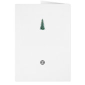 Joy Winter Bloemen Kerstvakantie kaart (Achterkant)