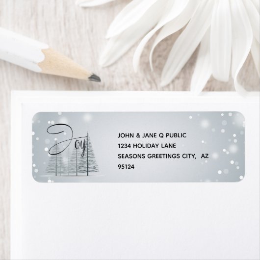 Joy Winter Trees Etiket (Insitu)
