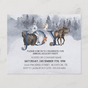 JOY Woodland Christmas Vakantie Bedrijfsfeest I Flyer
