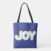 Joy - woord in kleuren, canvas canvas tassen (Achterkant)