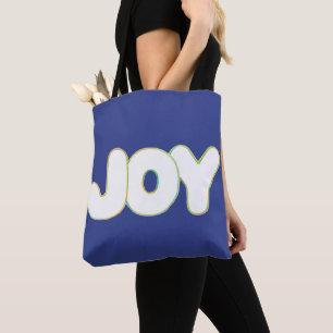 Joy - woord in kleuren, canvas canvas tassen