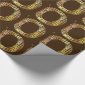 JOY Wordcloud Kerstmis Cadeaupapier (Hoek)