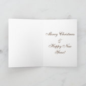 JOY Wordcloud Kerstmis Feestdagen Kaart (Binnen)