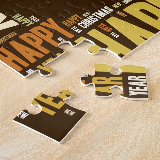 JOY Wordcloud Kerstmis Legpuzzel (Zijkant)