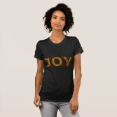 JOY Wordcloud Kerstmis T-shirt (Voorkant volledig)