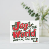 Joy World Blah Blah Briefkaart (Staand voorkant)