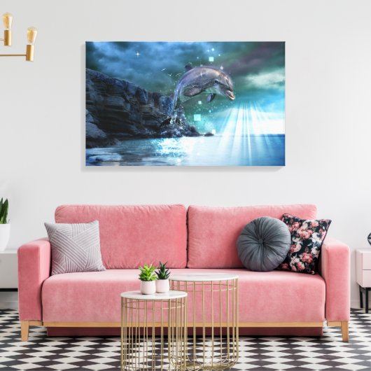 JOY - Wrapped Canvas Afdruk (Insitu (Woonkamer))